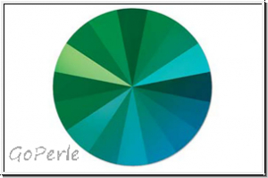 Swarovski� Rivoli 1122, 12mm, 001SCGR - crystal, scarabaeus green, foiled, 1 Stk.
