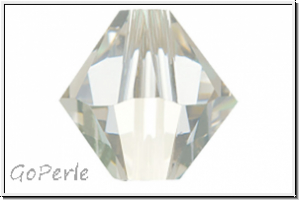 Swarovski� Bicone 5328, 6mm, 001SSHA- crystal, silver shade, 5 Stk.