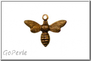 Anh�nger "Baby Bee" TRINITY BRASS, 17x13mm, antikmessingfb., Messing, 1 Stk.