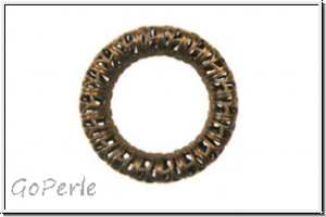 Ring "Filigree Ring" TRINITY BRASS, 23mm, antikmessingfb., Messing, 1 Stk.