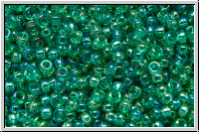 RR-15-0295, MIYUKI Rocailles, 15/0, emerald, trans., AB, 5g