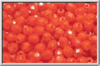 B�hm. Glasschliffperle, feuerpol., 4mm, orange, moonlight, 50 Stk.