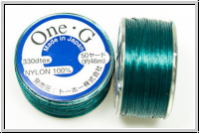 TOHO OneG Beading-Thread F�delgarn, dark green, 1 Spule