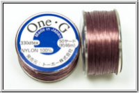 TOHO OneG Beading-Thread F�delgarn, mauve, 1 Spule