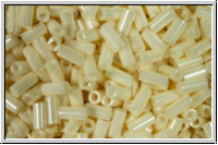 MBU-1-0594, MIYUKI Bugles, Nr. 1 (3mm), cream, ceylon, 10 g