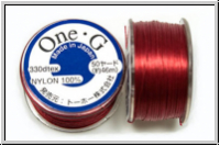 TOHO OneG Beading-Thread F�delgarn, red, 1 Spule