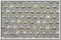 b�hm. Glaswachsperlen, 4mm, bright white, shiny, 50 Stk.