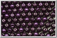 b�hm. Glaswachsperlen, 4mm, purple, shiny, 50 Stk.