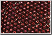 b�hm. Glaswachsperlen, 3mm, wine, shiny, 50 Stk.