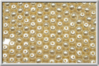 b�hm. Glaswachsperlen, 3mm, white, shiny, 50 Stk.