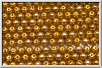 b�hm. Glaswachsperlen, 3mm, gold, shiny, 50 Stk.