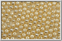 b�hm. Glaswachsperlen, 3mm, cream, shiny, 50 Stk.