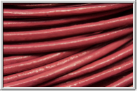 Lederband, 2mm, rund, cerise, Rind, 1m
