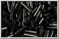 MBU-2-0401, MIYUKI Bugles, Nr. 2 (6mm), black, op., 10 g