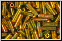 MBU-2-0462, MIYUKI Bugles, Nr. 2 (6mm), gold, met., iris., 10 g