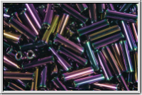 MBU-2-0454, MIYUKI Bugles, Nr. 2 (6mm), purple, met., iris., 10 g