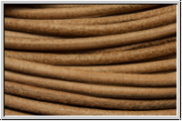 Lederband, 2mm, rund, natur, Rind, 1m