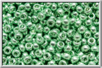 RR-11-1074, MIYUKI Rocailles, 11/0, green, sea, met., galvanized, 10g