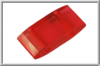 Tr�gerperle, 2-Loch, Acryl, 17x9mm, crimson, 20 Stk.