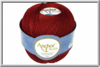 H�kelgarn "ANCHOR", St�rke 20, Farbe 08047, dunkelrot, 50g