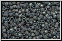DB0132, MIYUKI Delica, 11/0, grey, dk., op., luster, 5g