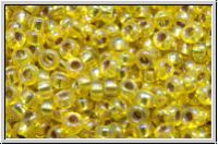 RR-11-1006, MIYUKI Rocailles, 11/0, yellow, trans., silver-ld., AB, 10g