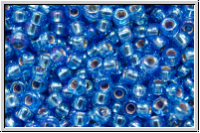 RR-11-1019, MIYUKI Rocailles, 11/0, sapphire, trans., silver-ld., AB, 10g