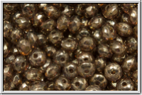 b�hm. Schliffperle, Donut, 2x3mm, crystal, trans., lila gold luster, 30 Stk.