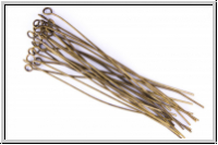 Kettel-/�senstifte, 70/0,8mm, antikmessingfb., Messing, 20 Stk.