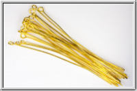 Kettel-/�senstifte, 70/0,7mm, goldfb., Messing, 20 Stk.