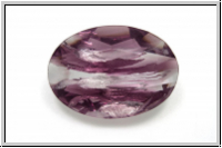 Cabochon, 25x18mm, amethyst/crystal, silverfoiled, Glas, 1 Stk.
