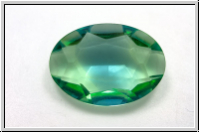 Cabochon, 25x18mm, peridot, trans., Glas, 1 Stk.