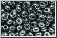 Drops, PRECIOSA, 05/0, hematite, met., 100Stk.