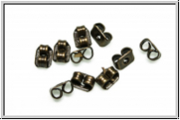 Stopper f. Ohrstecker, antikmessingfb., Messing, 10 Stk.