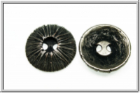 Knopf "Volcano", 21mm, antiksilberfb., Metall, 1 Stk.
