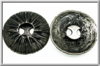 Knopf "Volcano", 28mm, antiksilberfb., Metall, 1 Stk.