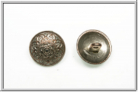 Knopf "Orient", 15mm, silberwei�, Metall, 1 Stk.