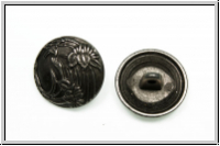 Knopf "Iris", 18mm, antikmessingfb., Metall, 1 Stk.