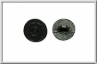 Knopf "Vikings", 14mm, schwarz, Metall, 1 Stk.