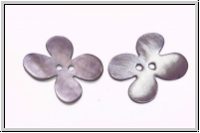 Knopf "Flower", 23mm, lavender, Perlmutt, 1 Stk.