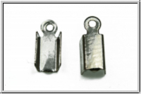 Crimpenden, 4mm, silberfb., Eisen, 2 Stk.