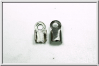 Crimpenden, 3mm, silberfb., Eisen, 10 Stk.