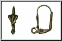 Klappbrisur "F�cher", 17x09mm, antikmessingfb., Messing, 1 Paar