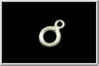 Ring geschlossen, doppelt, 8+3,5mm, silberfb. geb�rstet, 925er Silber, 1 Stk.