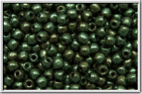 b�hm. Glasperle, rund, 2mm, green, met., 150 Stk.