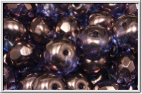 b�hm. Schliffperle, Donut, 6x9mm, crystal, trans., vega luster, 10 Stk.