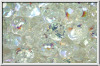 b�hm. Schliffperle, Donut, 5x7mm, crystal, trans., AB, 20 Stk.