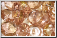 b�hm. Schliffperle, Rondell, 4x10mm, lachs, trans., 10 Stk.