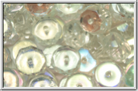 b�hm. Schliffperle, Rondell, 4x8mm, crystal, trans., AB, 10 Stk.