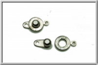 Druckknopfverschluss, rund, 16x9mm, zinnfb., 1 Stk.